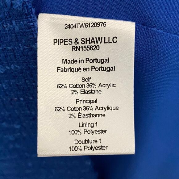 Veronica Beard Sabra Royal Blue Tweed Sleeveless Mini Dress NWT Size 10/Medium - Picture 5 of 7